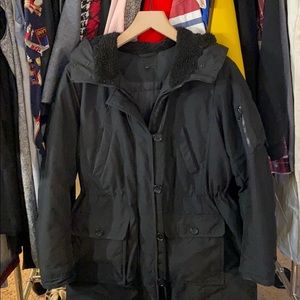Uniqlo Black Down Jacket with Hood, Extra Warm